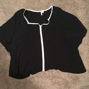 Black polka dotted shirt